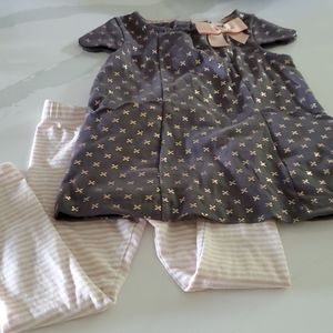 Catherine Malandrino 2 Piece Outfit 3T Tunic Pants